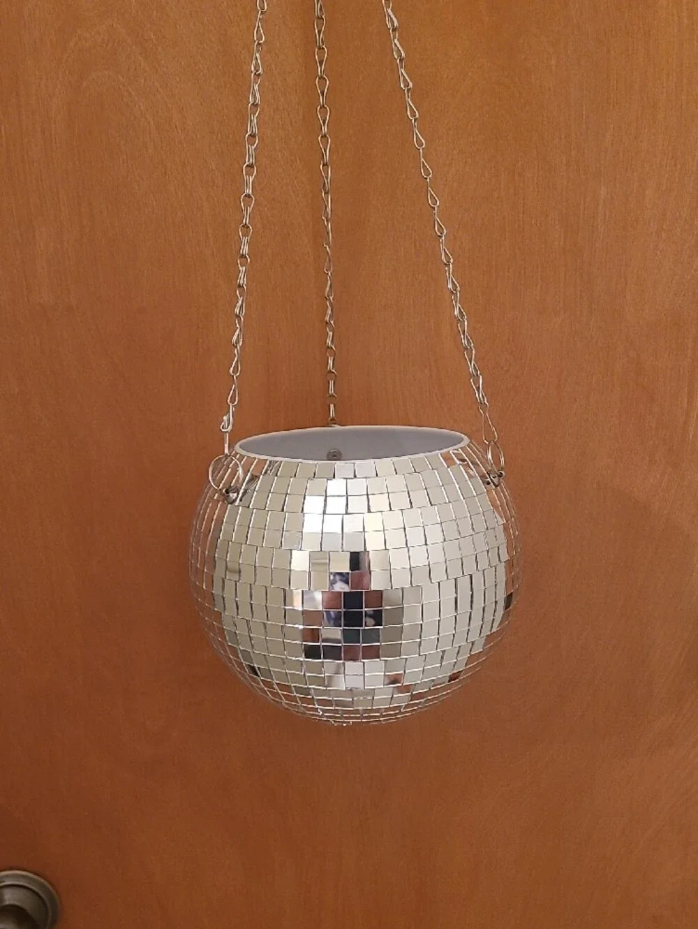 Unmarked shiny silver